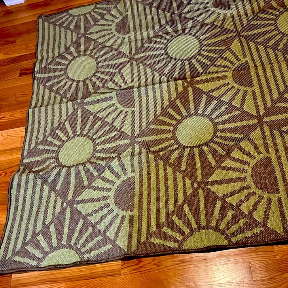 Urban Outfitters Sun Geo Indoor/Outdoor Rug 5’ x 7’ NWT - Picture 6 of 15